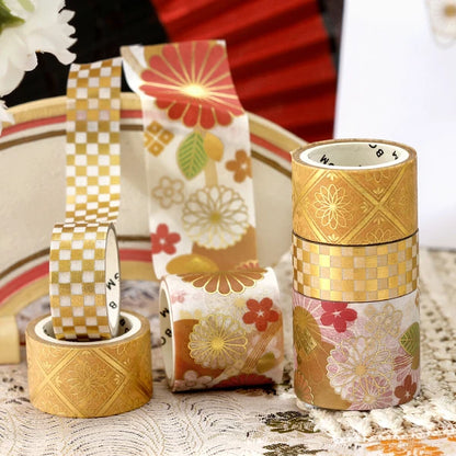 NEW! BGM Washi Tape - The Colors of Japanese Dress - Golden Harmony
