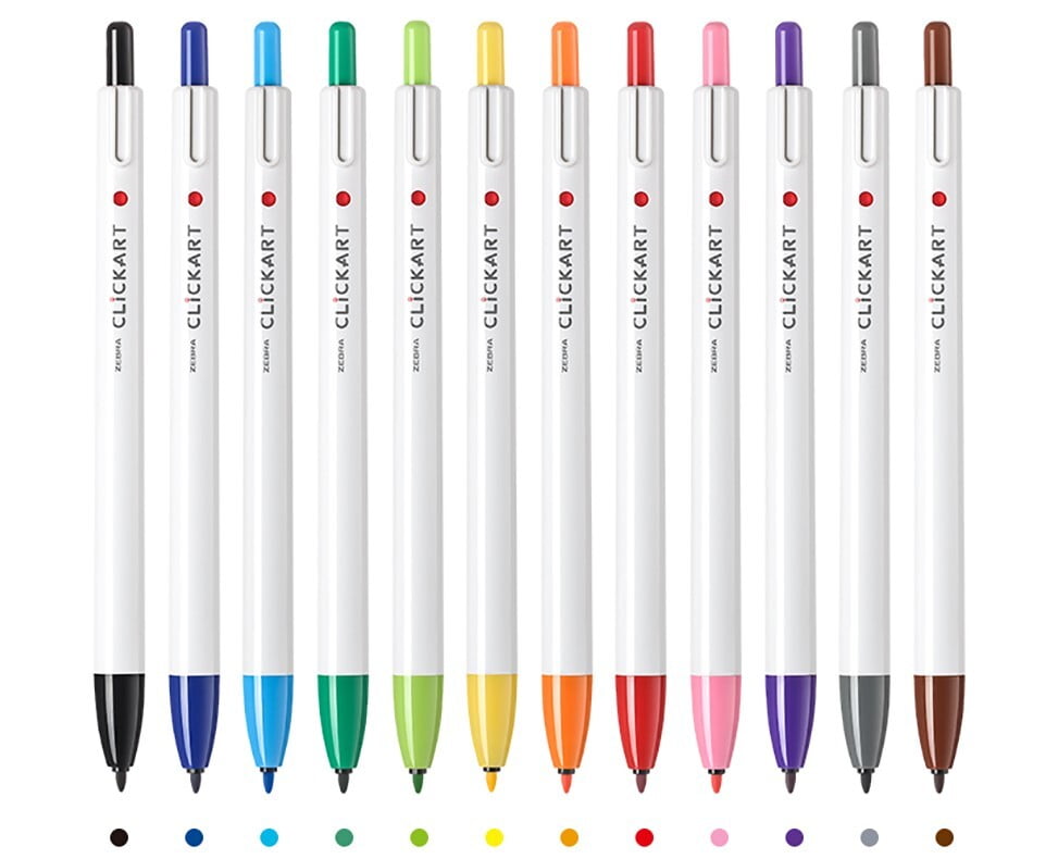 Zebra ClickArt 12-Color Set - Standard Colors 🎨