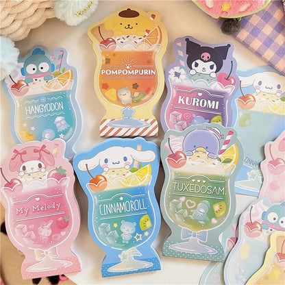 Sanrio Characters - Notepad Floating Ice Cream Soda Summer Series