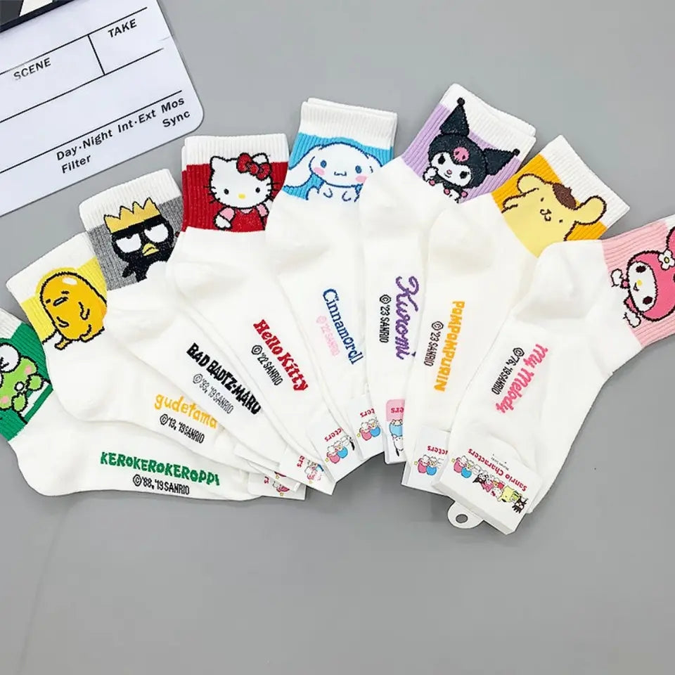 Sanrio Character Socks – Cute Kawaii Cotton Socks