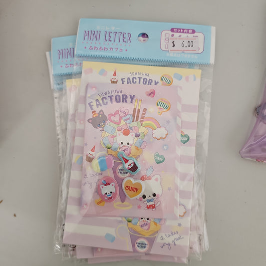 Japanese Lemon Mini Letter Set “Fluffy Cafe”