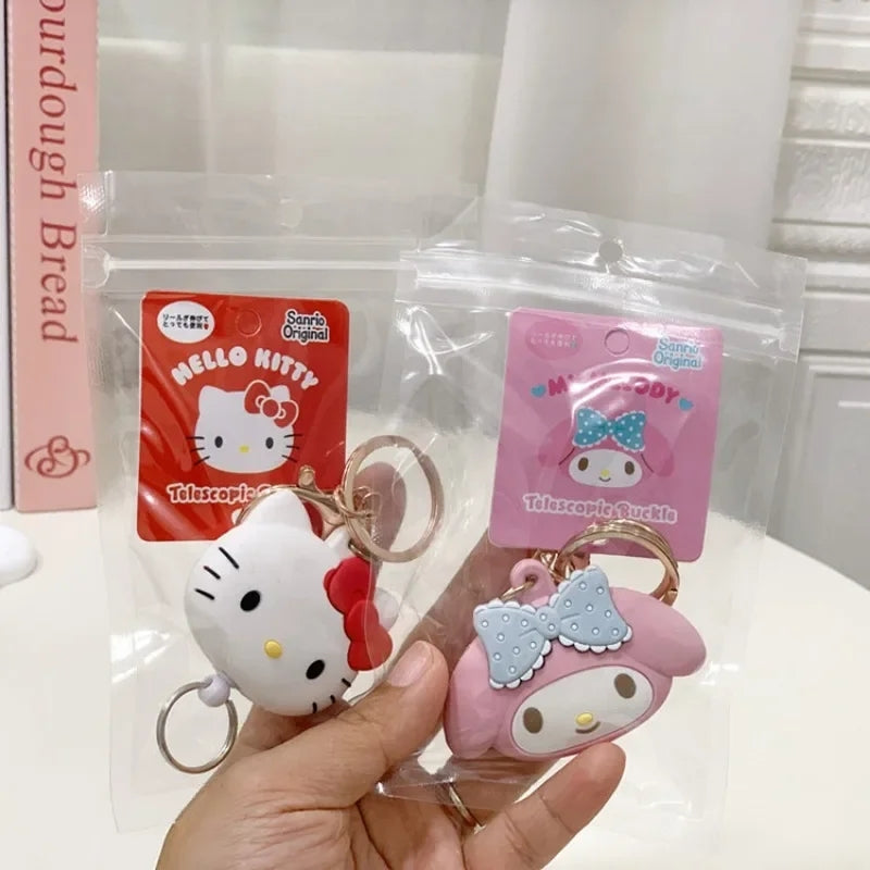 Sanrio Characters - Retractable Buckle Keychains Keys Holder