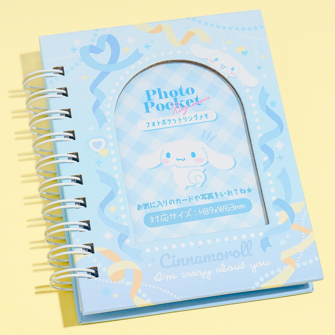 Sanrio Cinnamoroll - Ribbon Photo Pocket Ring Notepad