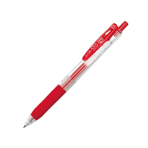 (COMING SOON) Zebra Sarasa Clip Gel Pen - 0.5mm - Red
