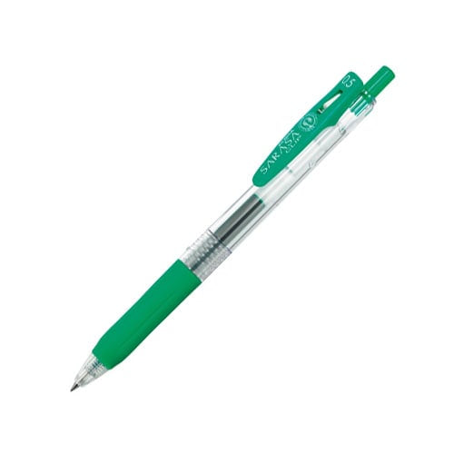 (COMING SOON) Zebra Sarasa Clip Gel Pen - 0.5mm - Green