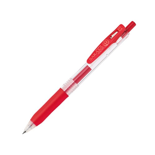 (COMING SOON) Zebra Sarasa Clip Gel Pen - 0.3mm - Red
