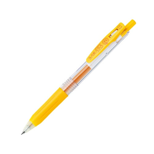 (COMING SOON) Zebra Sarasa Clip Gel Pen - 0.3mm - Yellow