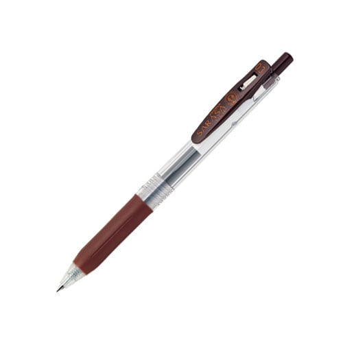 (COMING SOON) Zebra Sarasa Clip Gel Pen - 0.3mm - Brown