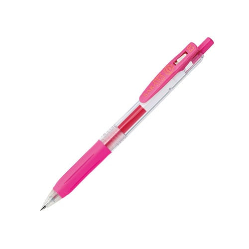 (COMING SOON) Zebra Sarasa Clip Gel Pen - 0.3mm - Pink
