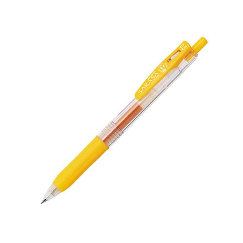 (COMING SOON) Zebra Sarasa Clip Gel Pen - 0.5mm - Yellow