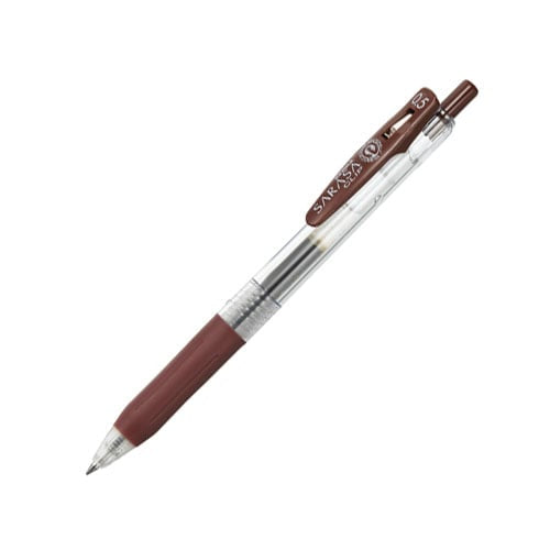 (COMING SOON) Zebra Sarasa Clip Gel Pen - 0.5mm - Brown