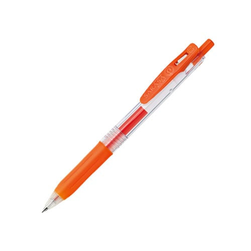 (COMING SOON) Zebra Sarasa Clip Gel Pen - 0.3mm - Red Orange