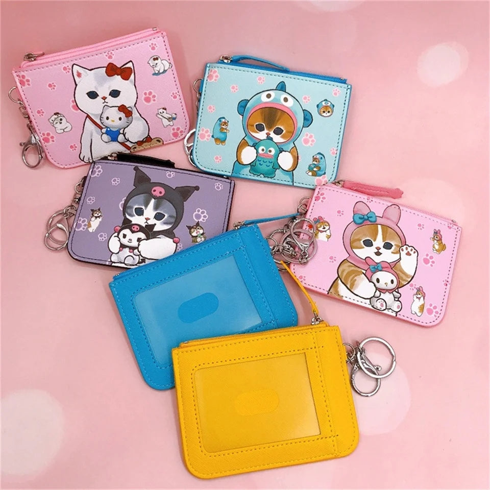 Sanrio x Mofusand - Leather Card Holder Wallet