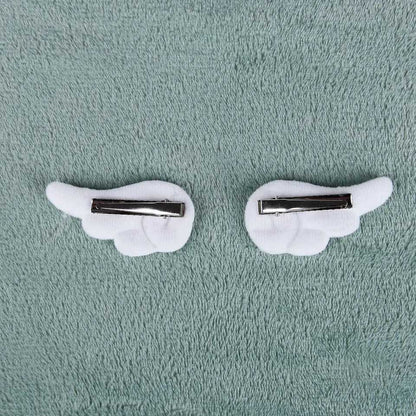 Pinces à cheveux - Petites ailes d'ange blanches (lot de 2)