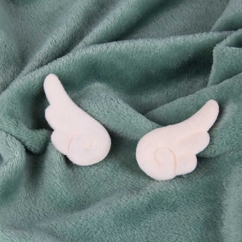 Hair Clips - Little White Angel Wings 2pcs