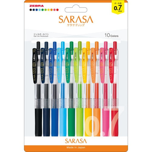 (NEW ARRIVAL) Zebra Sarasa Clip 0.7mm - Set of 10