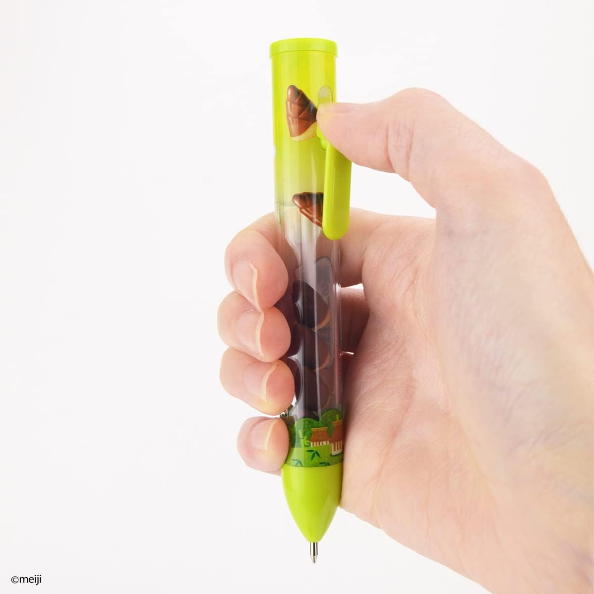 Sakamoto Funbox - Takenoko No Sato (Bamboo Village) Meiji Chocolate Black Ballpoint Pen - 0.7 mm
