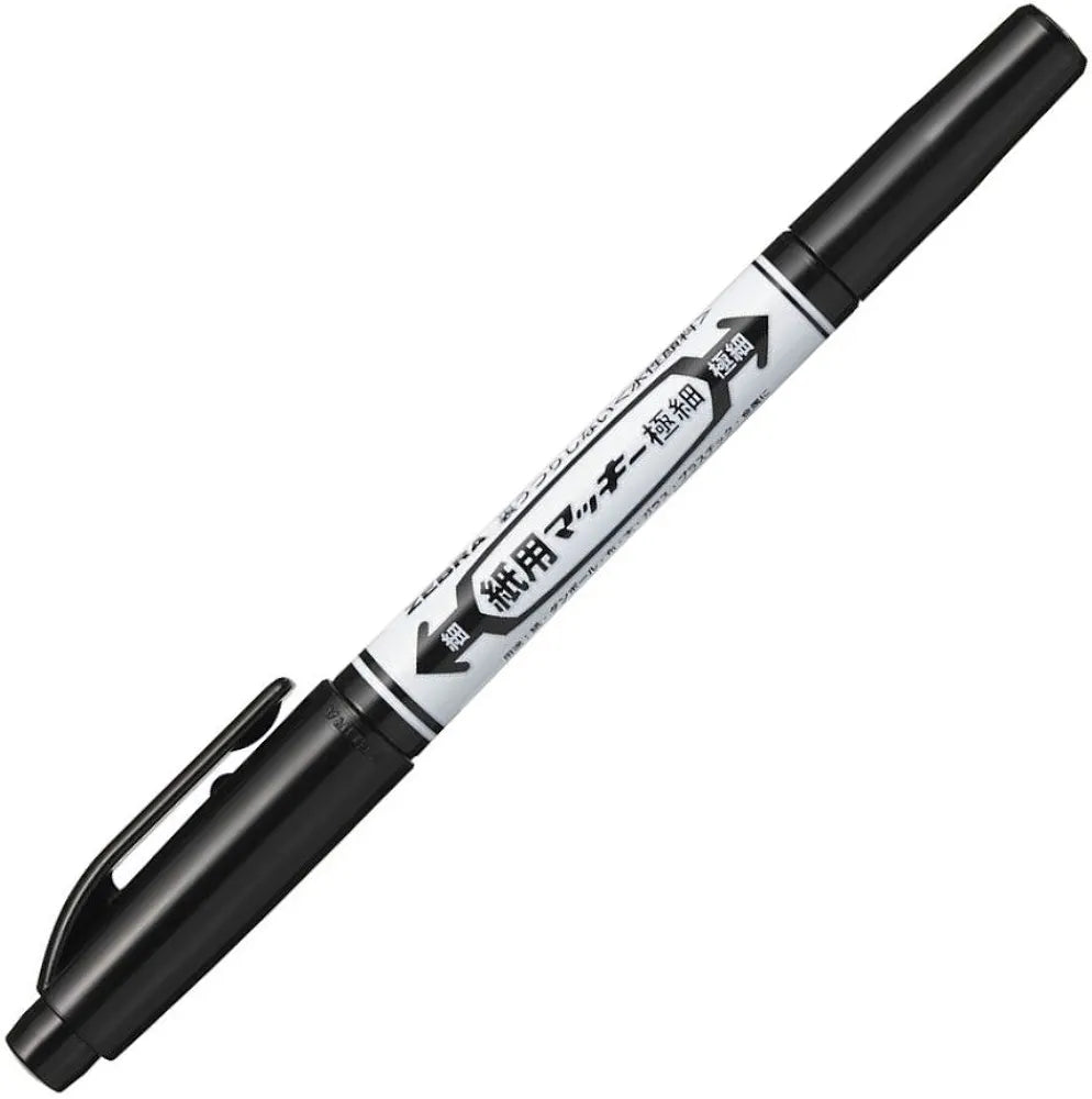 Zebra Water-Based Marker Paper Mackie Extra Fine Black Pen