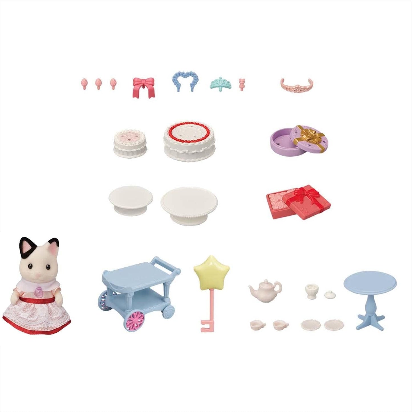 Calico Critters - Party Time Playset Tuxedo Cat Girl