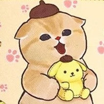 Sanrio x Mofusand - Leather Card Holder Wallet