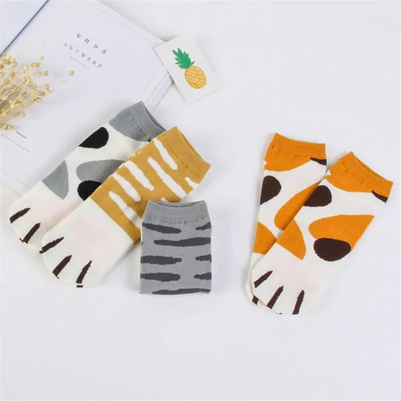 Cat Paw Socks – Cute Feline Toe Bean Socks | Cozy & Kawaii Footwear