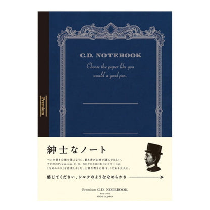 Apica A.Silky 865 Premium Notebook – A4 Lined (Navy Blue) | Smooth Japanese Paper
