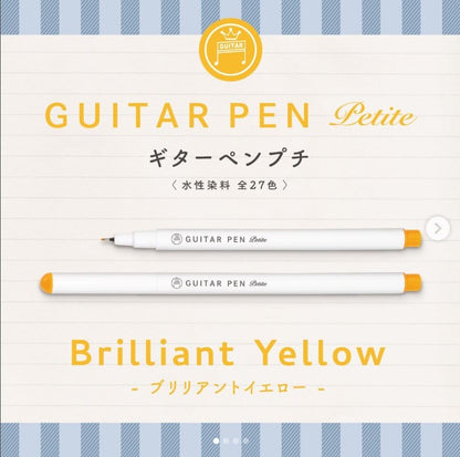 Teranishi Guitar Pen Petite - 0.3mm - Yellow - Set of 3