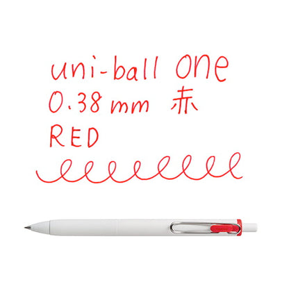 Stylo gel Uni-ball One - 0,38 mm - Rouge