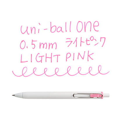 Stylo gel Uni-ball One - 0,5 mm - Rose clair
