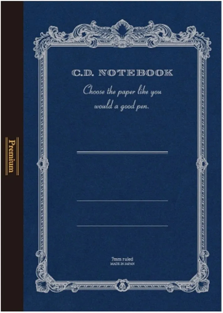 Apica A.Silky 865 Premium Notebook – A4 Lined (Navy Blue) | Smooth Japanese Paper
