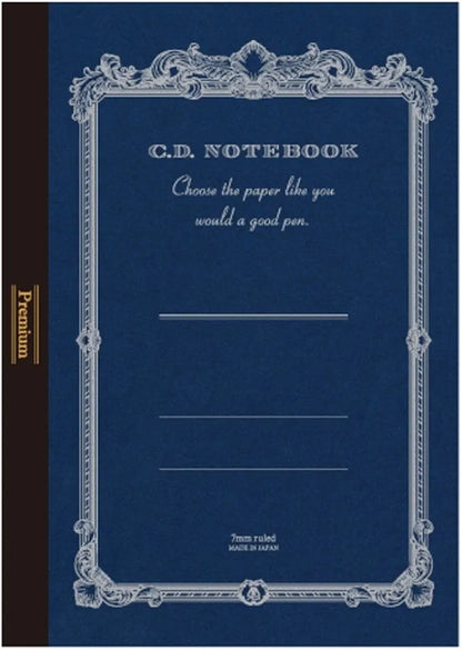 Apica A.Silky 865 Premium Notebook – A4 Lined (Navy Blue) | Smooth Japanese Paper