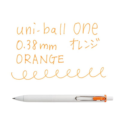 Uni-ball One Gel Pen - 0.38mm - Orange