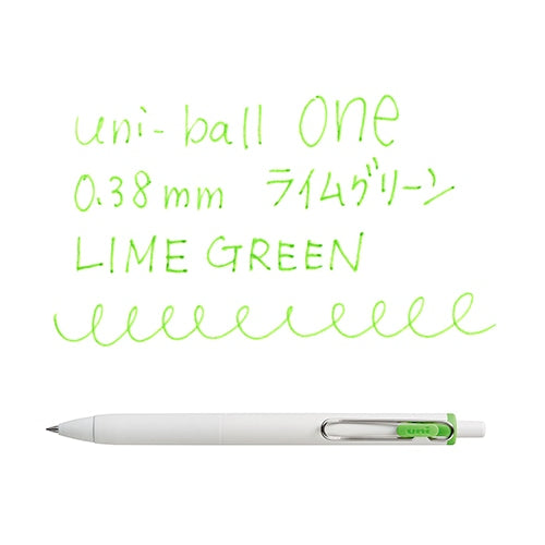 (COMING SOON) Uni-ball One Gel Pen - 0.38mm - Lime Green