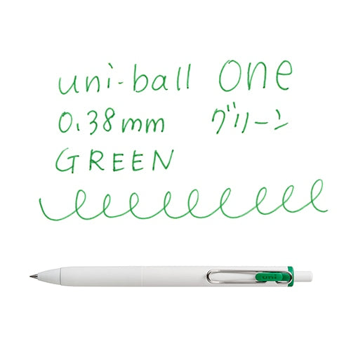 (COMING SOON) Uni-ball One Gel Pen - 0.38mm - Green