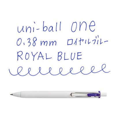 Stylo gel Uni-ball One - 0,38 mm - Bleu royal