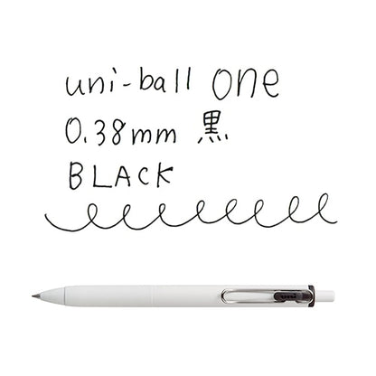 Stylo gel Uni-ball One - 0,38 mm - Noir