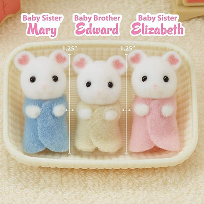 Calico Critters - Marshmallow Mouse Triplets