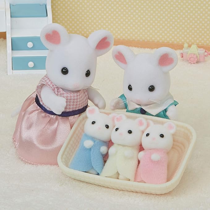 Calico Critters - Marshmallow Mouse Triplets