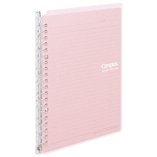 KOKUYO - Campus - Lined Ring - A5 Notebook - Peach
