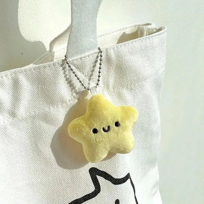 Star Squeaky Plush Keychain - Sunshine Yellow