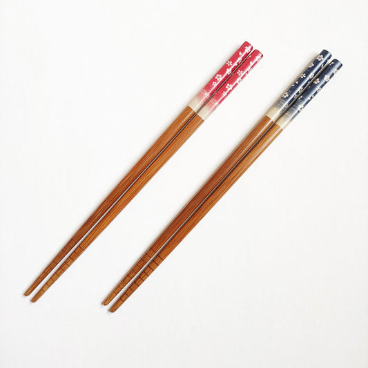 Chopsticks -  Sakura Forest - Red & Blue