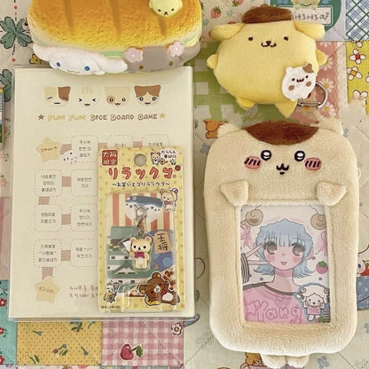 Chiikawa Inspired Photocard & ID Holder Plush Keychain
