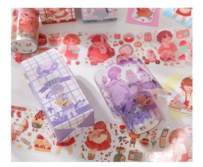Lolita Milk Box Kawaii PET Adhesive Tape – Cute Scrapbook & Planner Washi Tape