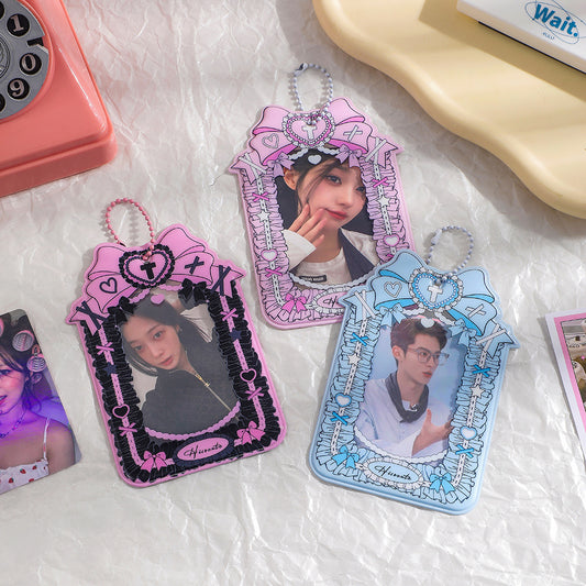 (NEW ARRIVAL) Photocard Holder - Kawaii Bow Tie Photo Display Case