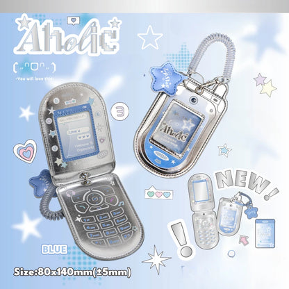 Retro Phone Y2K Style - Photocard Holder Keychain