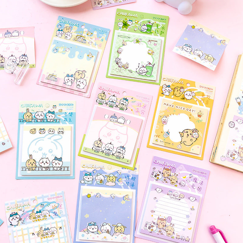 Chiikawa Kawaii Pastel Sticky Notes