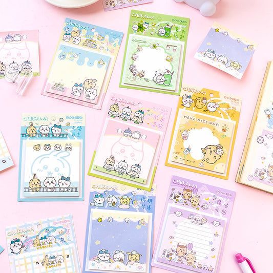 Chiikawa Kawaii Pastel Sticky Notes