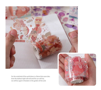 Lolita Milk Box Kawaii PET Adhesive Tape – Cute Scrapbook & Planner Washi Tape