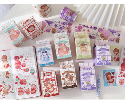 Lolita Milk Box Kawaii PET Adhesive Tape – Cute Scrapbook & Planner Washi Tape
