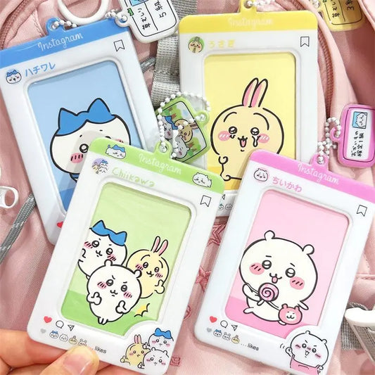 (NEW ARRIVAL) Chiikawa Instagram-Style Card Holder - Cute ID & Bus Card Case
